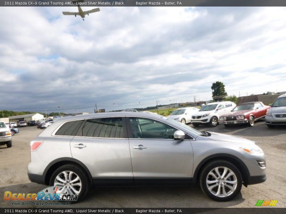 2011 Mazda CX-9 Grand Touring AWD Liquid Silver Metallic / Black Photo #4
