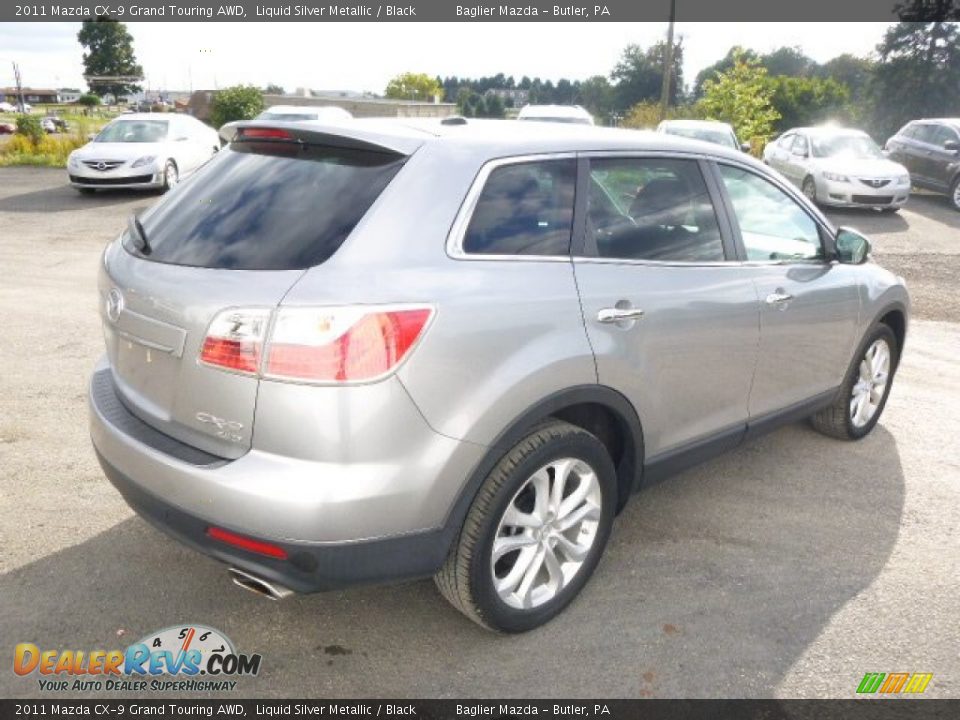 2011 Mazda CX-9 Grand Touring AWD Liquid Silver Metallic / Black Photo #5
