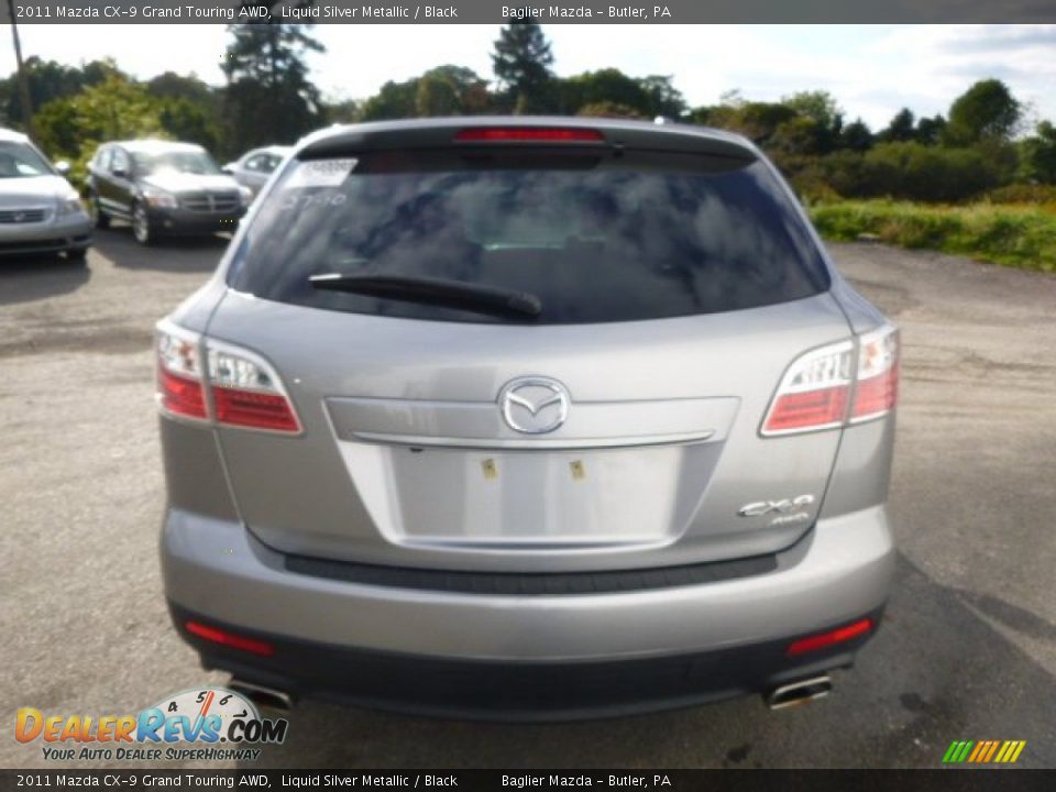 2011 Mazda CX-9 Grand Touring AWD Liquid Silver Metallic / Black Photo #6