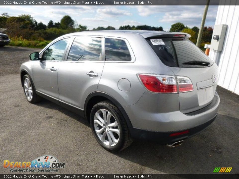 2011 Mazda CX-9 Grand Touring AWD Liquid Silver Metallic / Black Photo #7