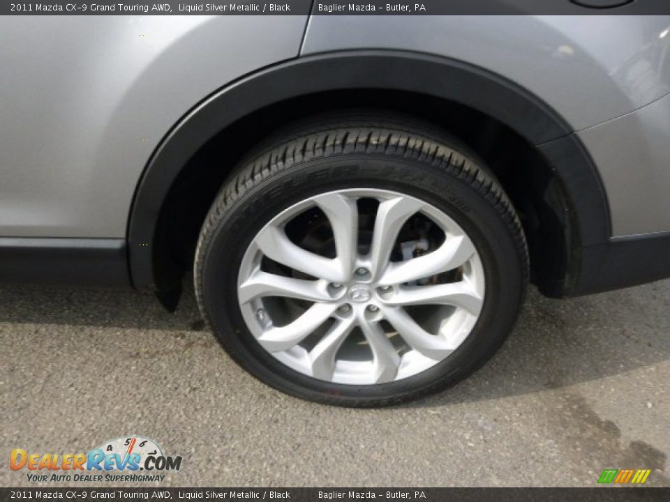 2011 Mazda CX-9 Grand Touring AWD Liquid Silver Metallic / Black Photo #9