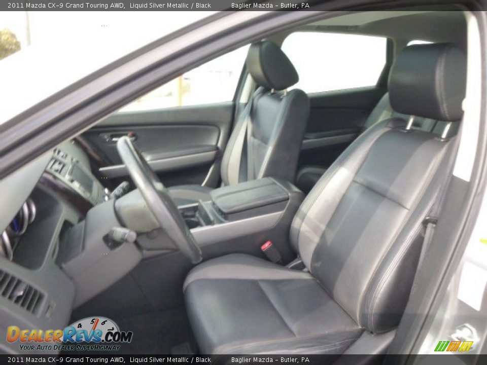 2011 Mazda CX-9 Grand Touring AWD Liquid Silver Metallic / Black Photo #10