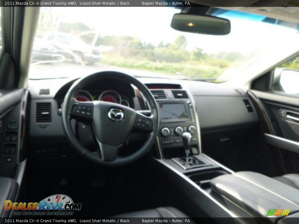 2011 Mazda CX-9 Grand Touring AWD Liquid Silver Metallic / Black Photo #16