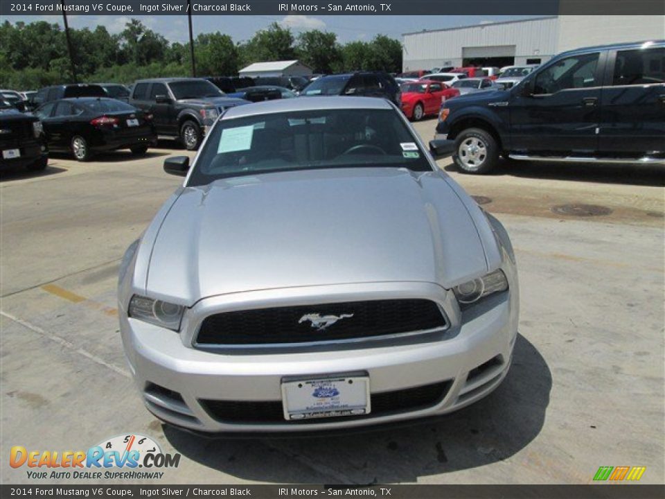 2014 Ford Mustang V6 Coupe Ingot Silver / Charcoal Black Photo #1