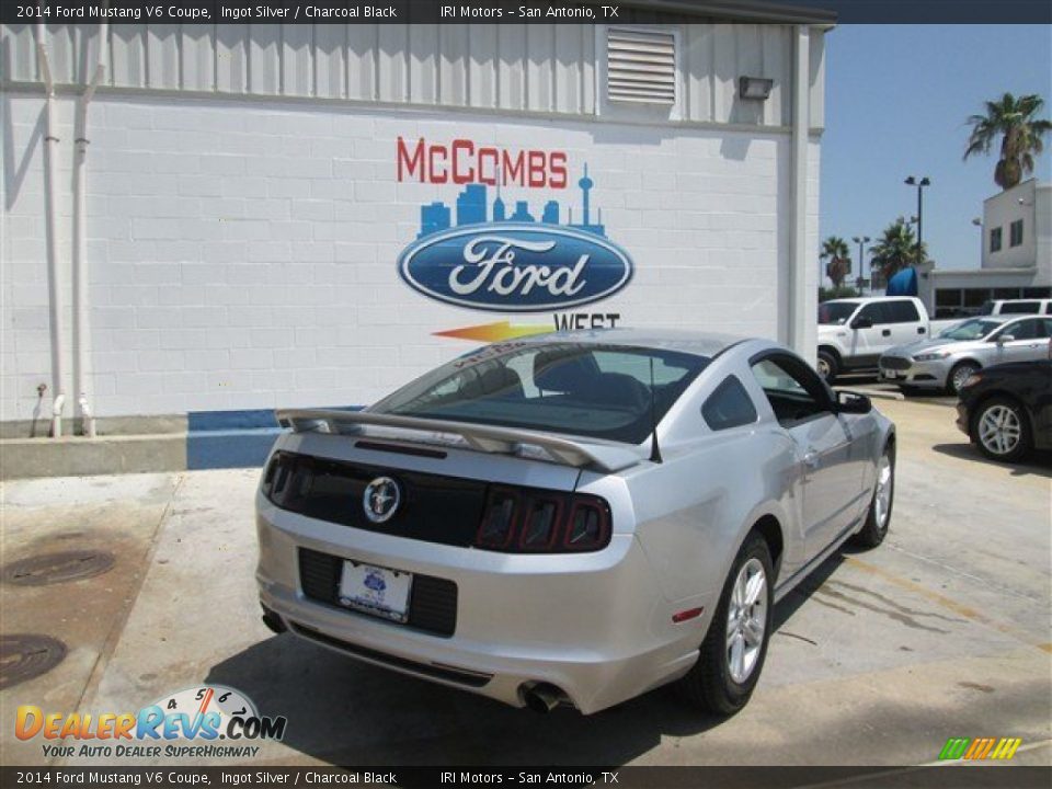 2014 Ford Mustang V6 Coupe Ingot Silver / Charcoal Black Photo #9