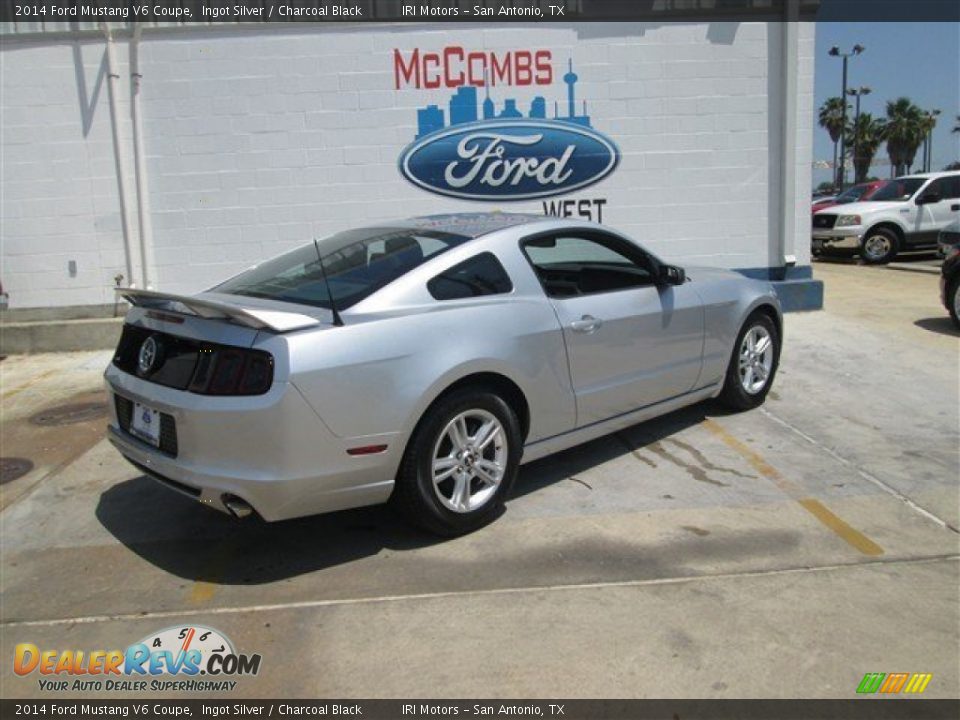 2014 Ford Mustang V6 Coupe Ingot Silver / Charcoal Black Photo #10