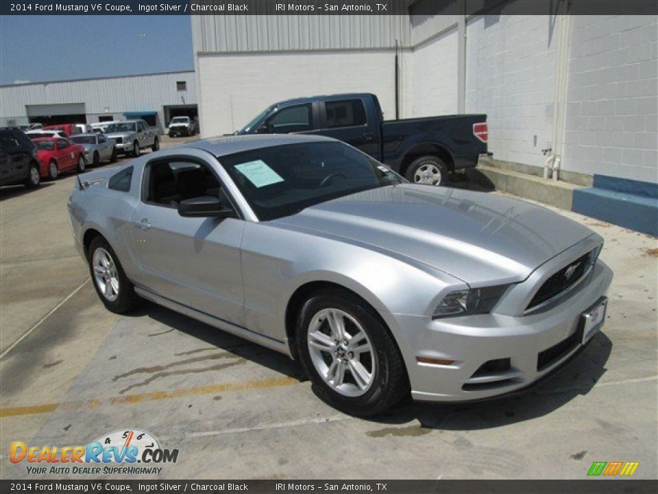2014 Ford Mustang V6 Coupe Ingot Silver / Charcoal Black Photo #13