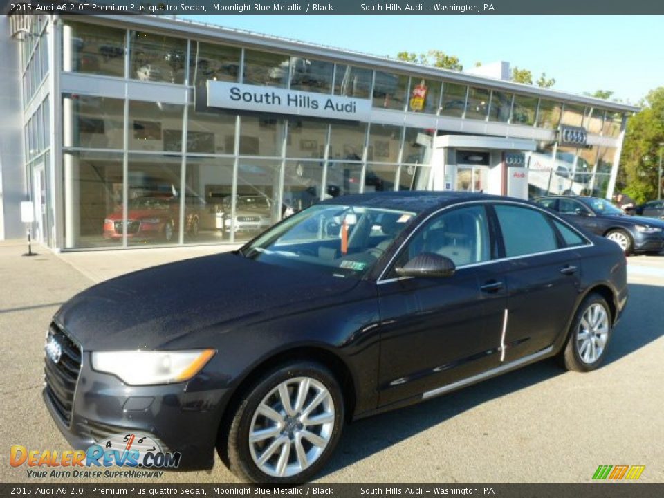 2015 Audi A6 2.0T Premium Plus quattro Sedan Moonlight Blue Metallic / Black Photo #1