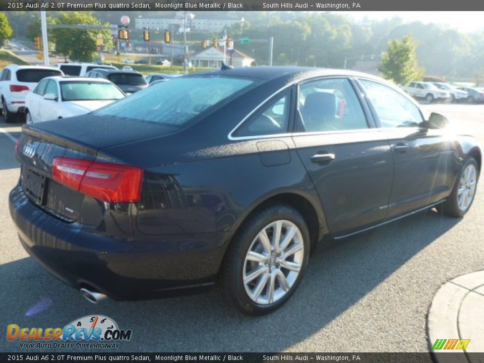 2015 Audi A6 2.0T Premium Plus quattro Sedan Moonlight Blue Metallic / Black Photo #3