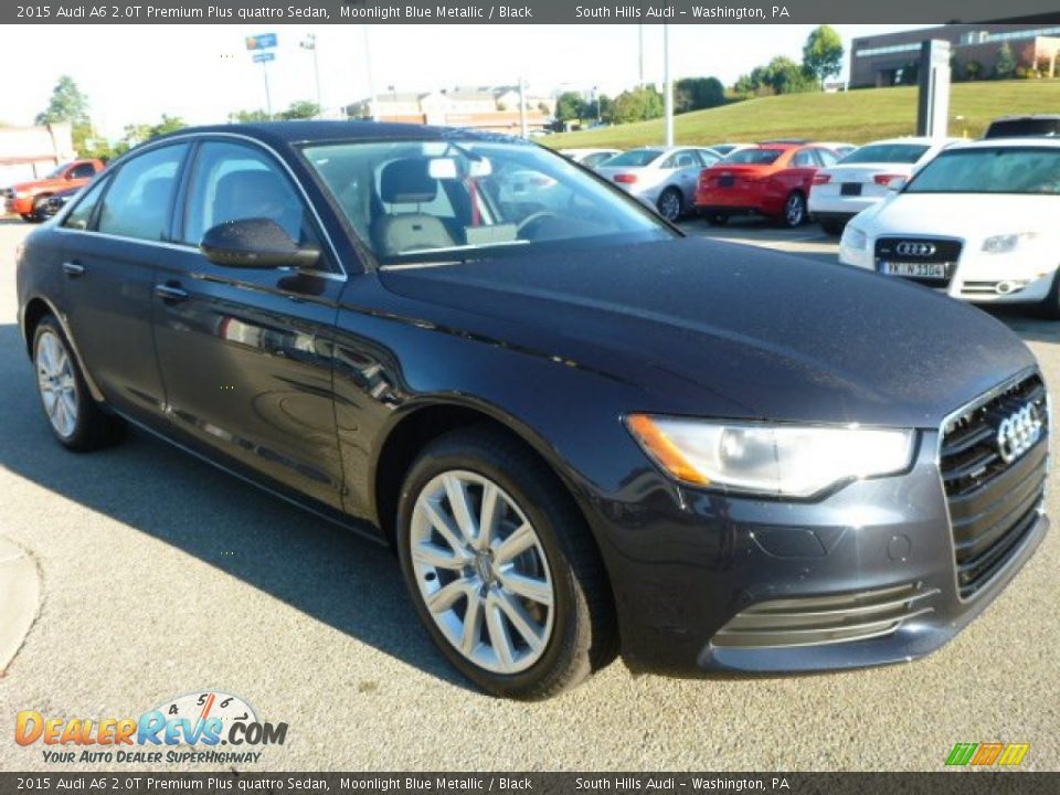 2015 Audi A6 2.0T Premium Plus quattro Sedan Moonlight Blue Metallic / Black Photo #4