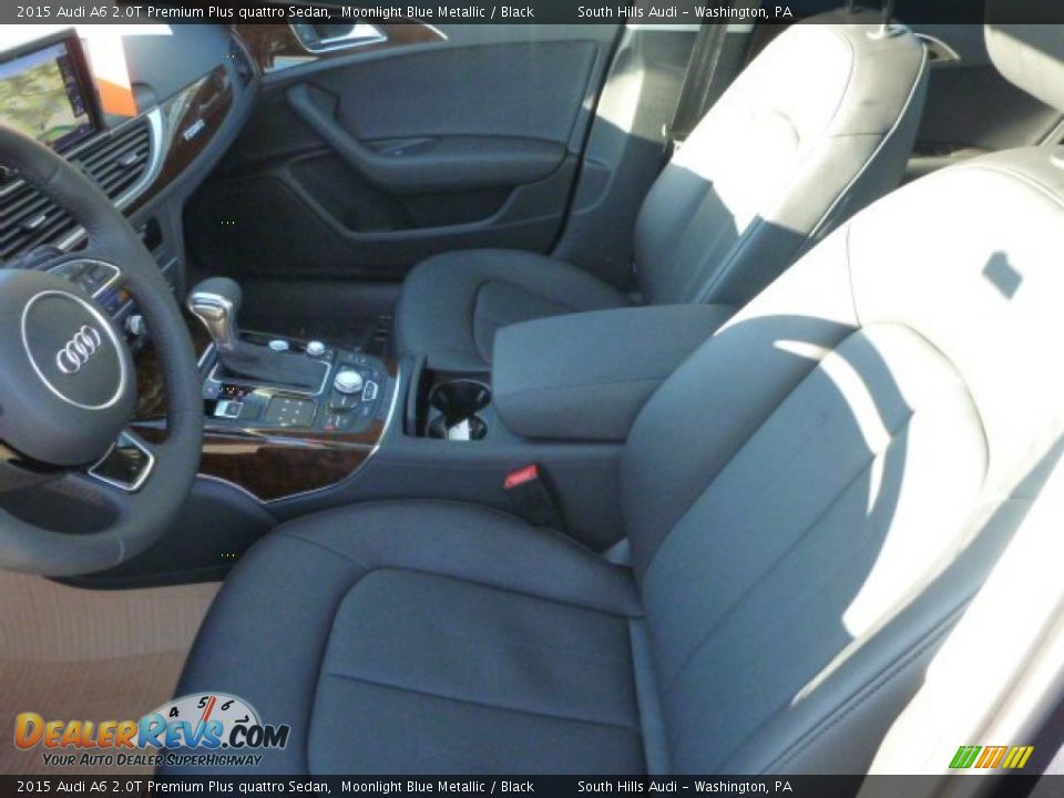 2015 Audi A6 2.0T Premium Plus quattro Sedan Moonlight Blue Metallic / Black Photo #8