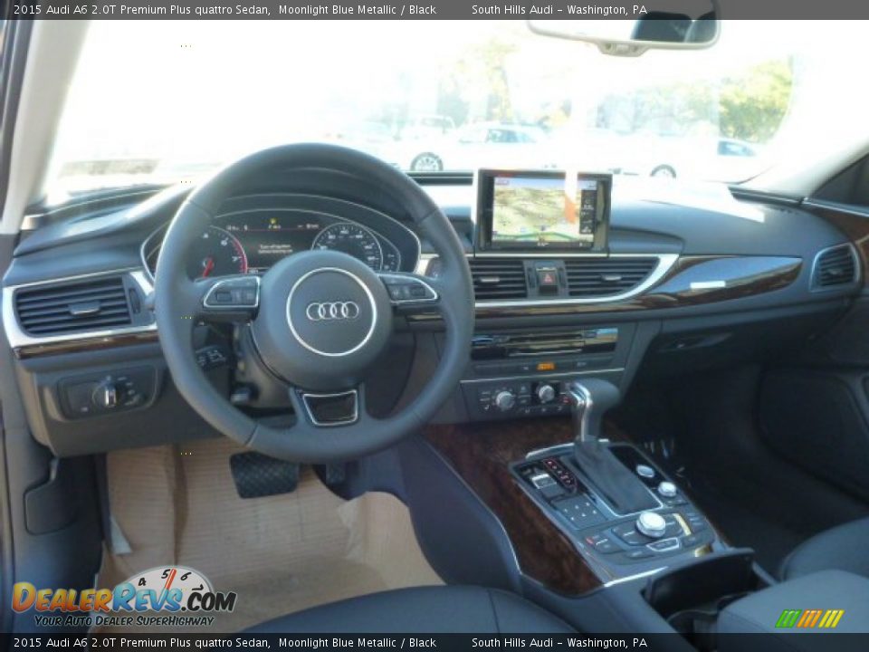 2015 Audi A6 2.0T Premium Plus quattro Sedan Moonlight Blue Metallic / Black Photo #10
