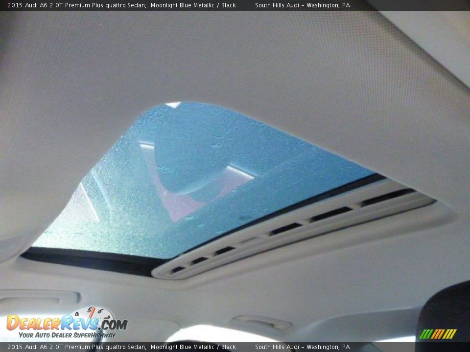 2015 Audi A6 2.0T Premium Plus quattro Sedan Moonlight Blue Metallic / Black Photo #12