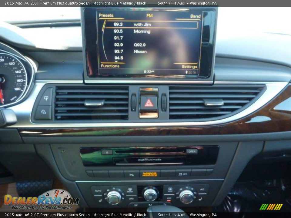 2015 Audi A6 2.0T Premium Plus quattro Sedan Moonlight Blue Metallic / Black Photo #14