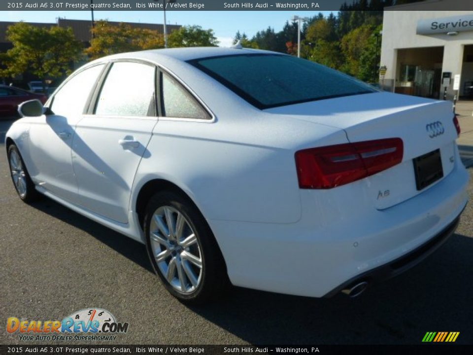 2015 Audi A6 3.0T Prestige quattro Sedan Ibis White / Velvet Beige Photo #2