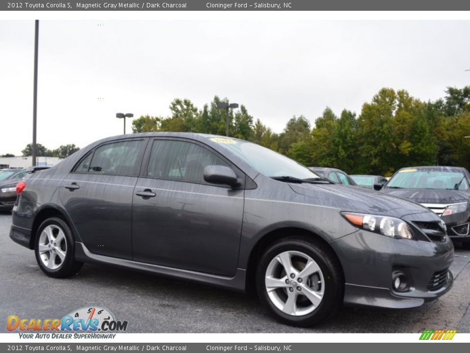 2012 Toyota Corolla S Magnetic Gray Metallic / Dark Charcoal Photo #1