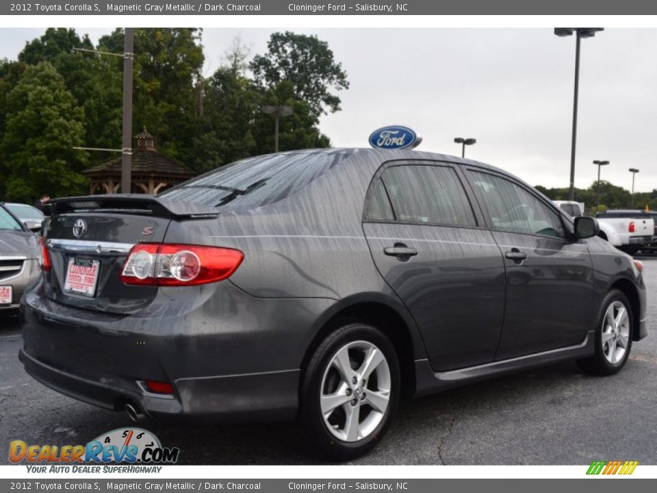 2012 Toyota Corolla S Magnetic Gray Metallic / Dark Charcoal Photo #3