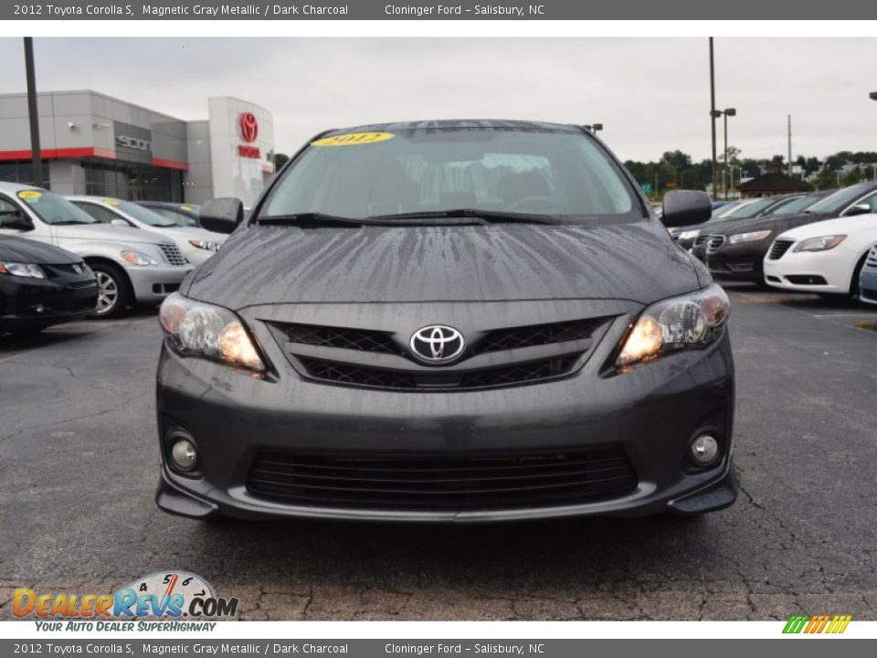 2012 Toyota Corolla S Magnetic Gray Metallic / Dark Charcoal Photo #7