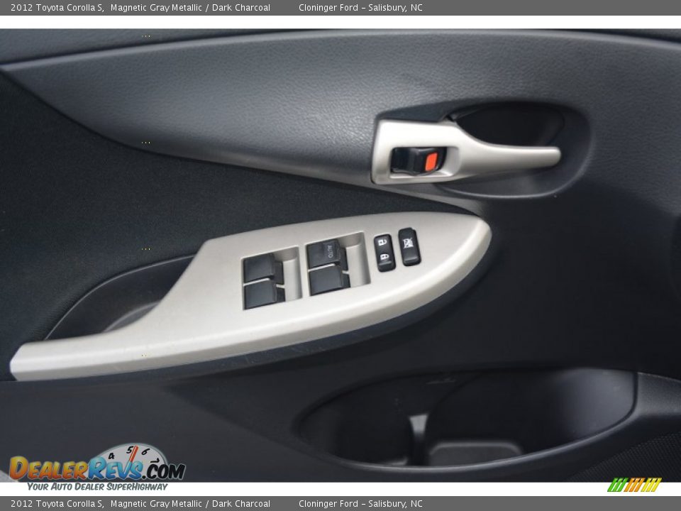 2012 Toyota Corolla S Magnetic Gray Metallic / Dark Charcoal Photo #8