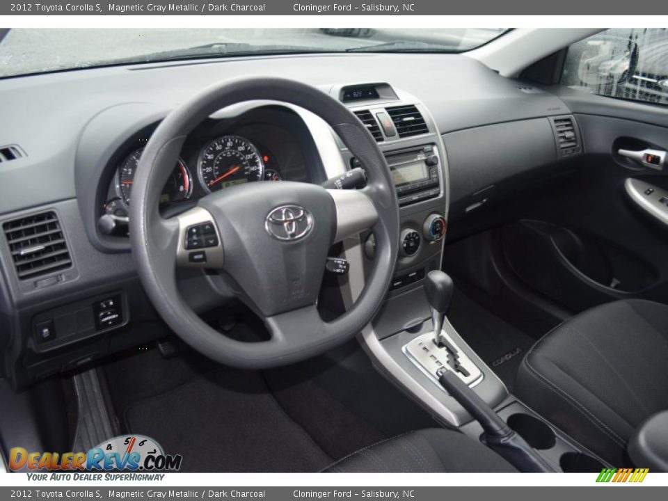 2012 Toyota Corolla S Magnetic Gray Metallic / Dark Charcoal Photo #10