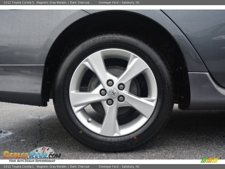 2012 Toyota Corolla S Magnetic Gray Metallic / Dark Charcoal Photo #16