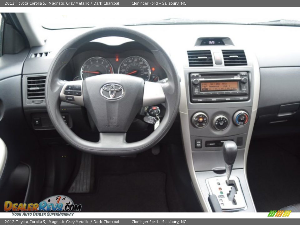 2012 Toyota Corolla S Magnetic Gray Metallic / Dark Charcoal Photo #17