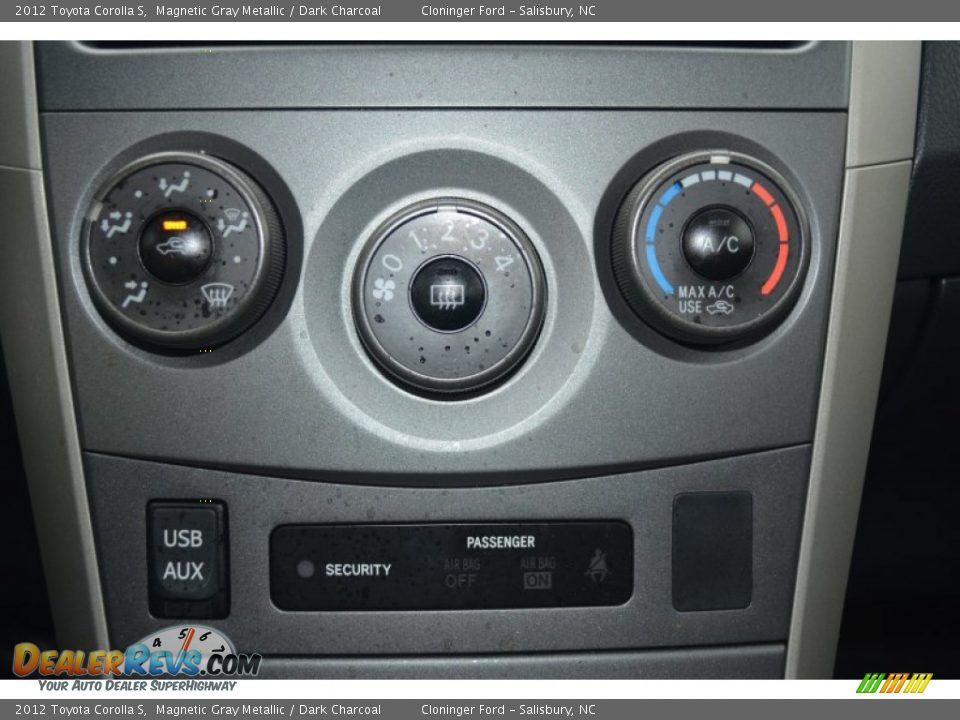 2012 Toyota Corolla S Magnetic Gray Metallic / Dark Charcoal Photo #19