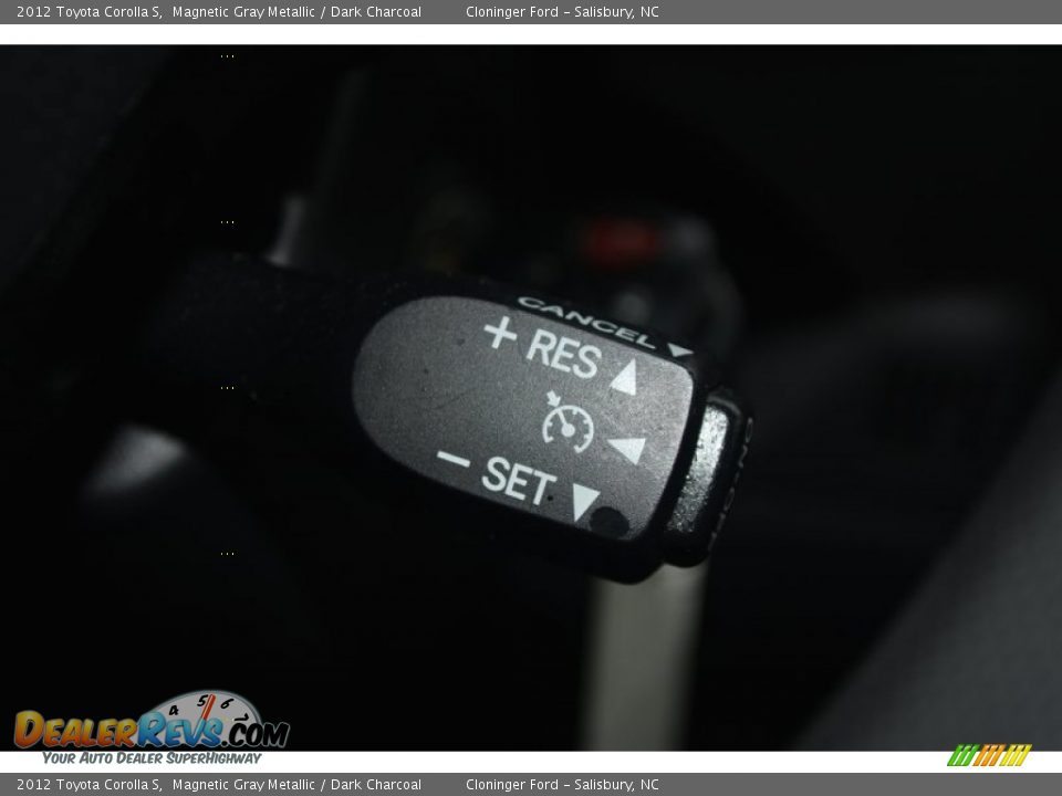 2012 Toyota Corolla S Magnetic Gray Metallic / Dark Charcoal Photo #22