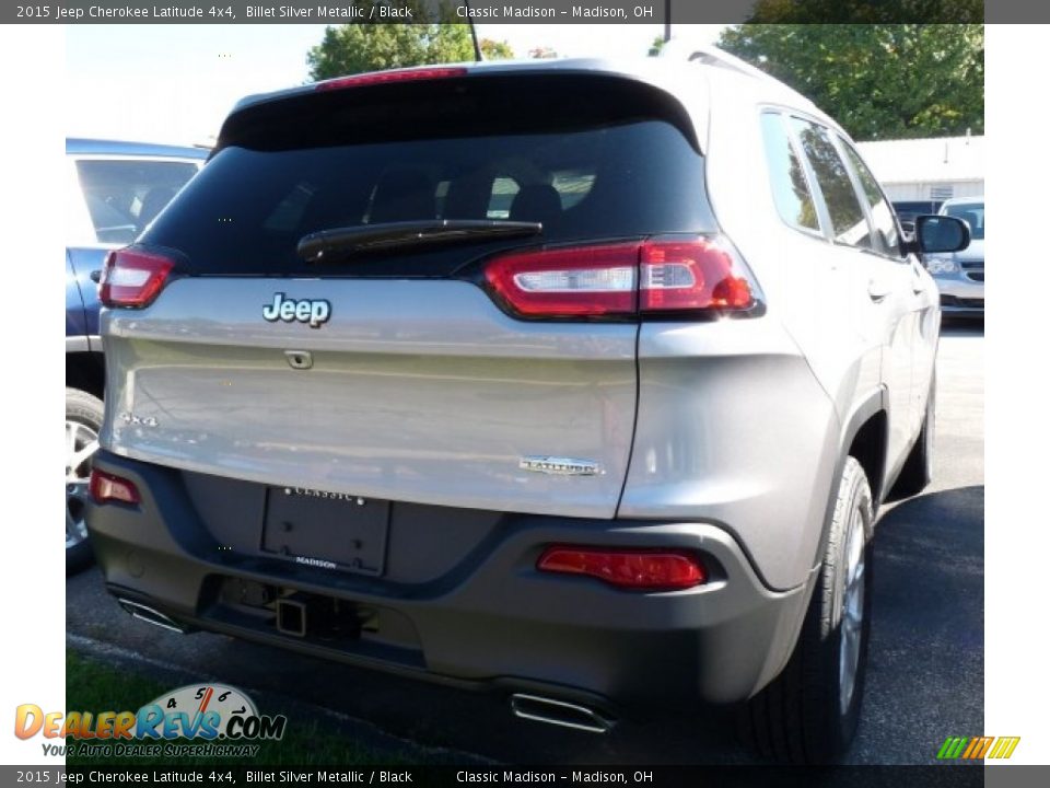2015 Jeep Cherokee Latitude 4x4 Billet Silver Metallic / Black Photo #2