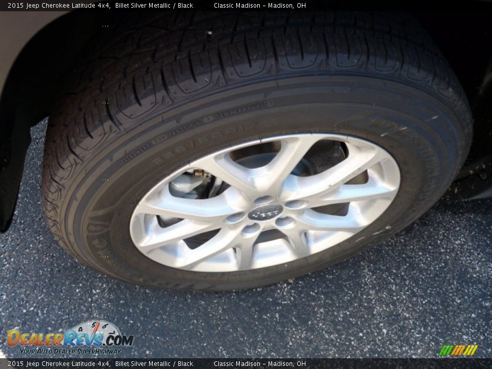2015 Jeep Cherokee Latitude 4x4 Billet Silver Metallic / Black Photo #3