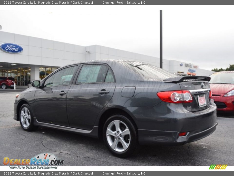 2012 Toyota Corolla S Magnetic Gray Metallic / Dark Charcoal Photo #27