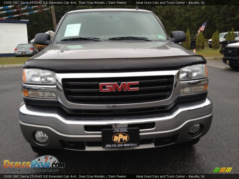 2006 GMC Sierra 2500HD SLE Extended Cab 4x4 Steel Gray Metallic / Dark Pewter Photo #4