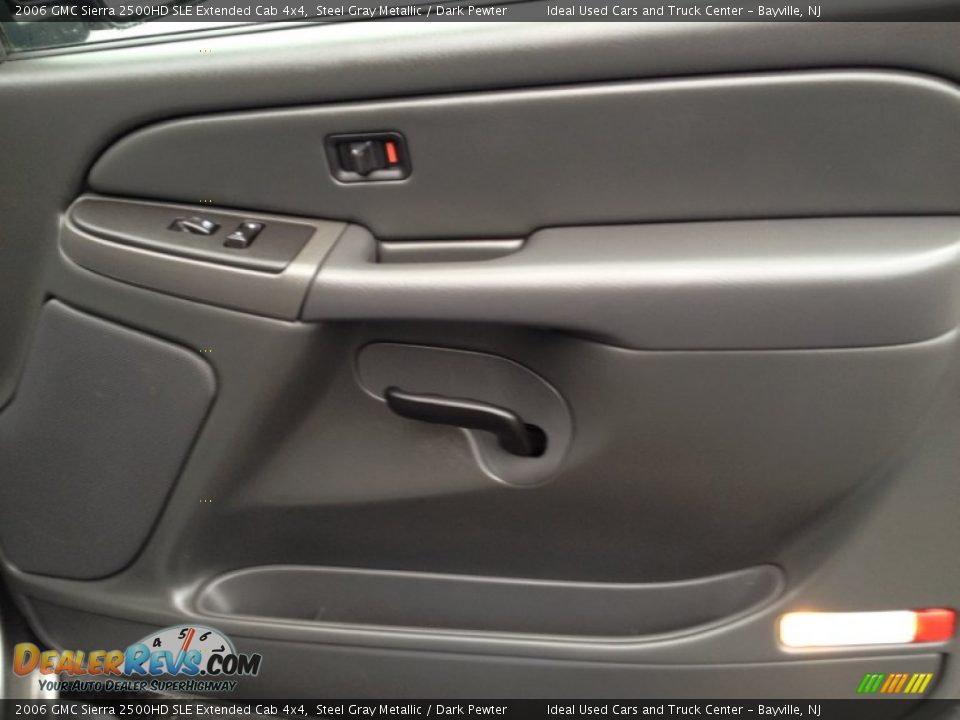 2006 GMC Sierra 2500HD SLE Extended Cab 4x4 Steel Gray Metallic / Dark Pewter Photo #10