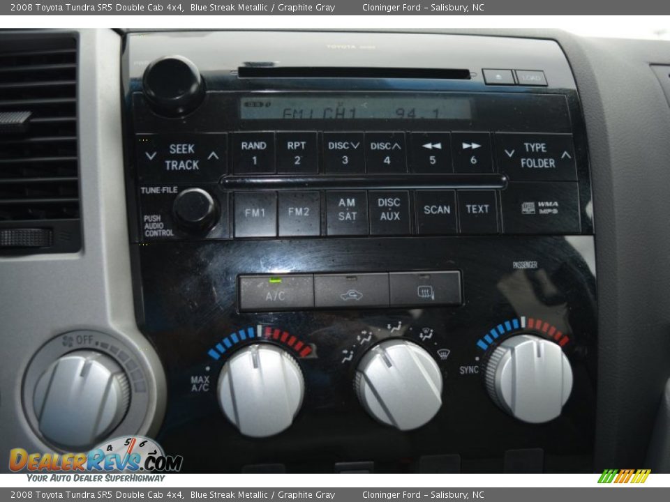2008 Toyota Tundra SR5 Double Cab 4x4 Blue Streak Metallic / Graphite Gray Photo #19