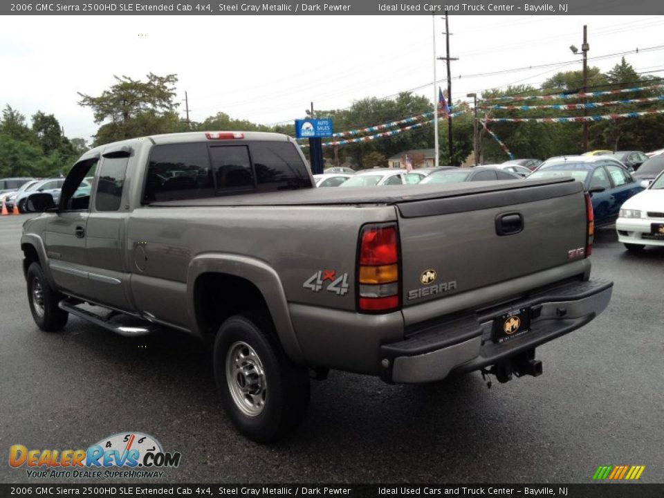 2006 GMC Sierra 2500HD SLE Extended Cab 4x4 Steel Gray Metallic / Dark Pewter Photo #20