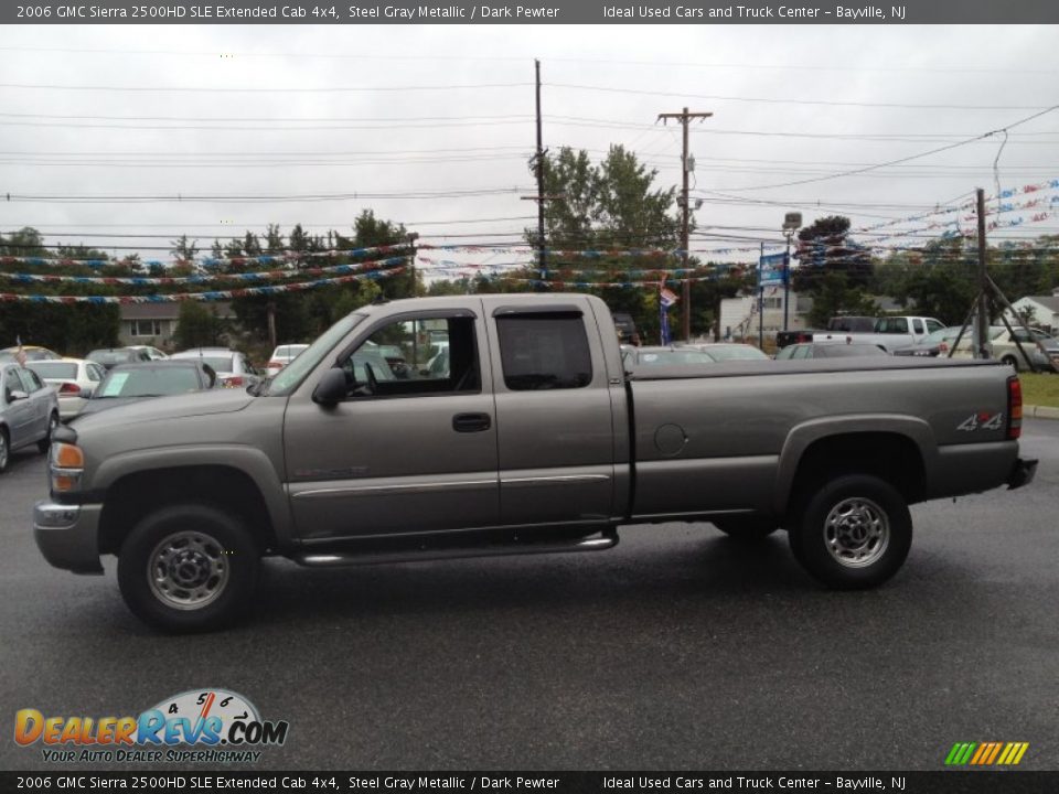 2006 GMC Sierra 2500HD SLE Extended Cab 4x4 Steel Gray Metallic / Dark Pewter Photo #22