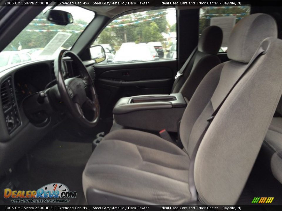 2006 GMC Sierra 2500HD SLE Extended Cab 4x4 Steel Gray Metallic / Dark Pewter Photo #25