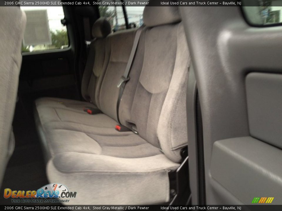 2006 GMC Sierra 2500HD SLE Extended Cab 4x4 Steel Gray Metallic / Dark Pewter Photo #27
