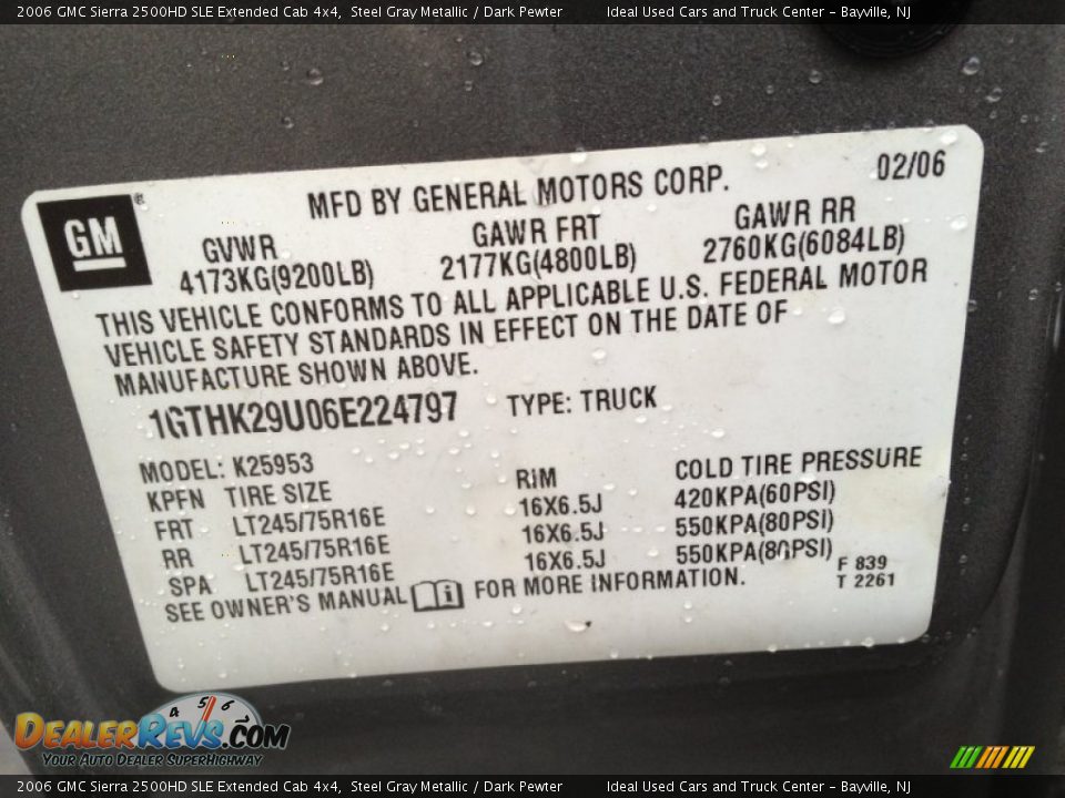 2006 GMC Sierra 2500HD SLE Extended Cab 4x4 Steel Gray Metallic / Dark Pewter Photo #28