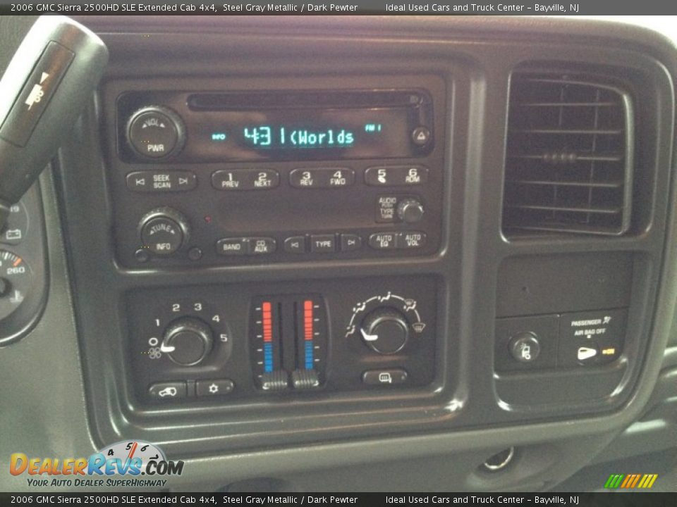 2006 GMC Sierra 2500HD SLE Extended Cab 4x4 Steel Gray Metallic / Dark Pewter Photo #29