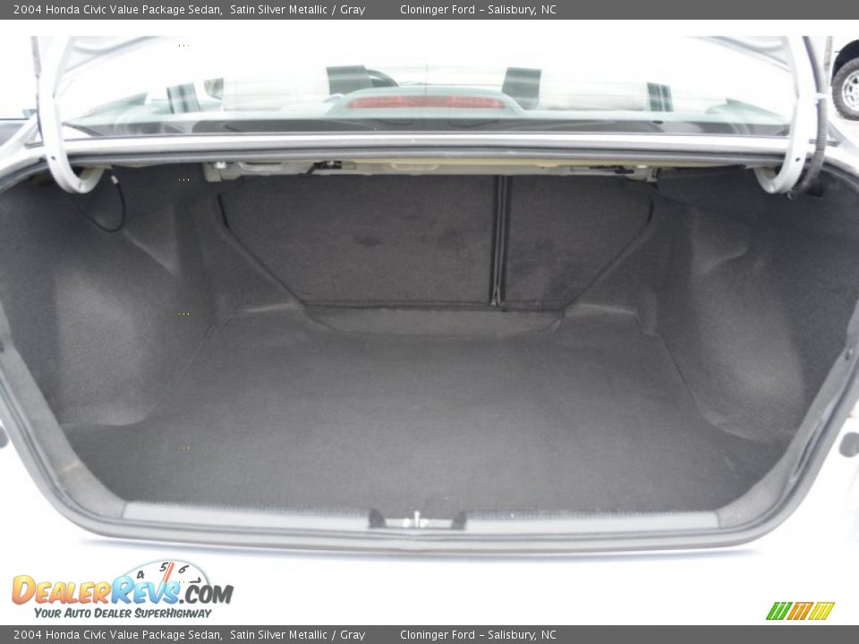 2004 Honda Civic Value Package Sedan Satin Silver Metallic / Gray Photo #12