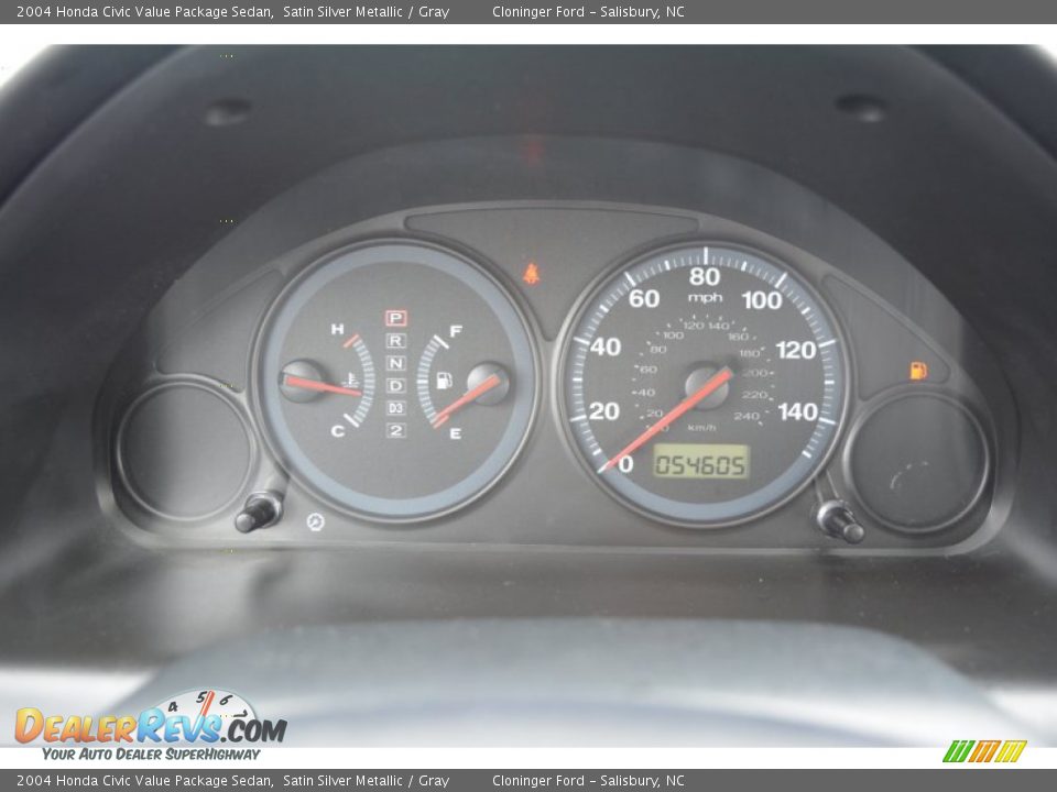 2004 Honda Civic Value Package Sedan Satin Silver Metallic / Gray Photo #19