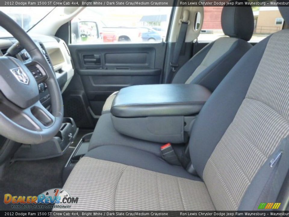 2012 Dodge Ram 1500 ST Crew Cab 4x4 Bright White / Dark Slate Gray/Medium Graystone Photo #11