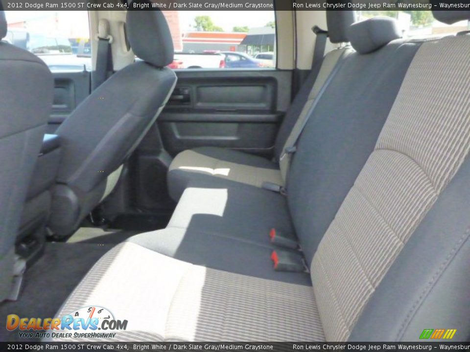 2012 Dodge Ram 1500 ST Crew Cab 4x4 Bright White / Dark Slate Gray/Medium Graystone Photo #12