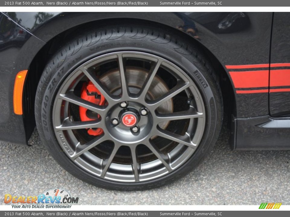 2013 Fiat 500 Abarth Nero (Black) / Abarth Nero/Rosso/Nero (Black/Red/Black) Photo #9