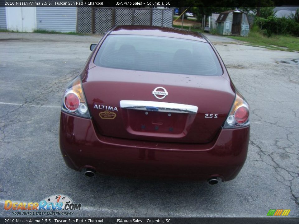 2010 Nissan Altima 2.5 S Tuscan Sun Red / Charcoal Photo #3