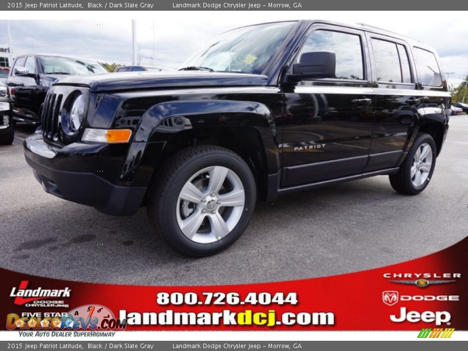 2015 Jeep Patriot Latitude Black / Dark Slate Gray Photo #1