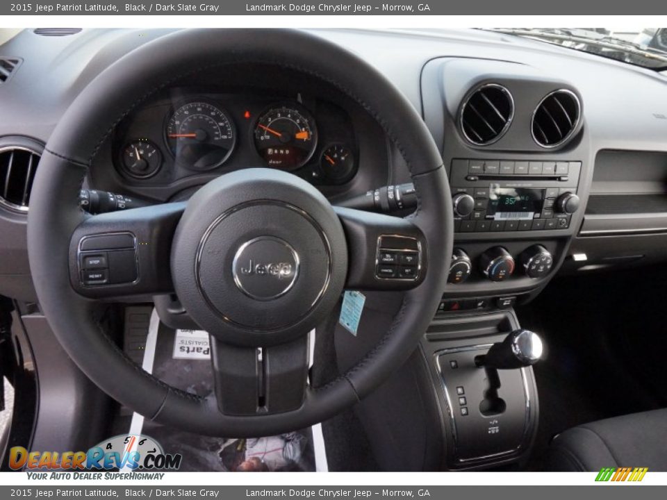 2015 Jeep Patriot Latitude Black / Dark Slate Gray Photo #7