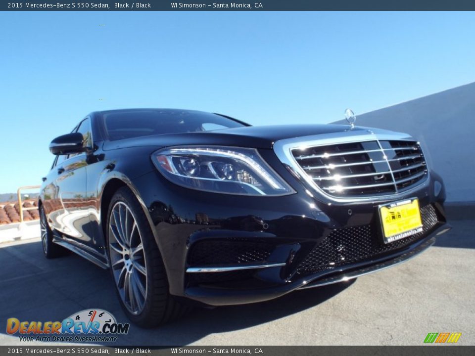 2015 Mercedes-Benz S 550 Sedan Black / Black Photo #11