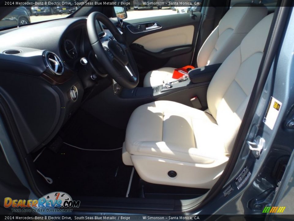 Front Seat of 2014 Mercedes-Benz B Electric Drive Photo #6